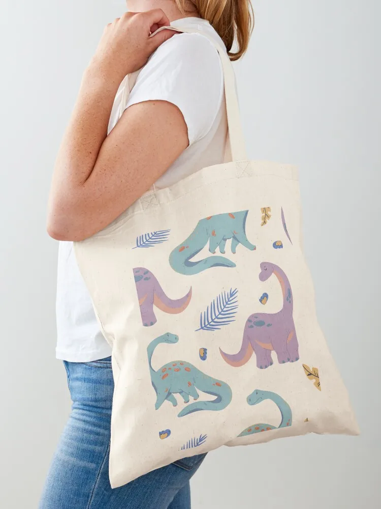 

Playful Dinosaurs v3 Tote Bag canvas tote bags Canvas bag for women Large bags for women supermarket folding bag