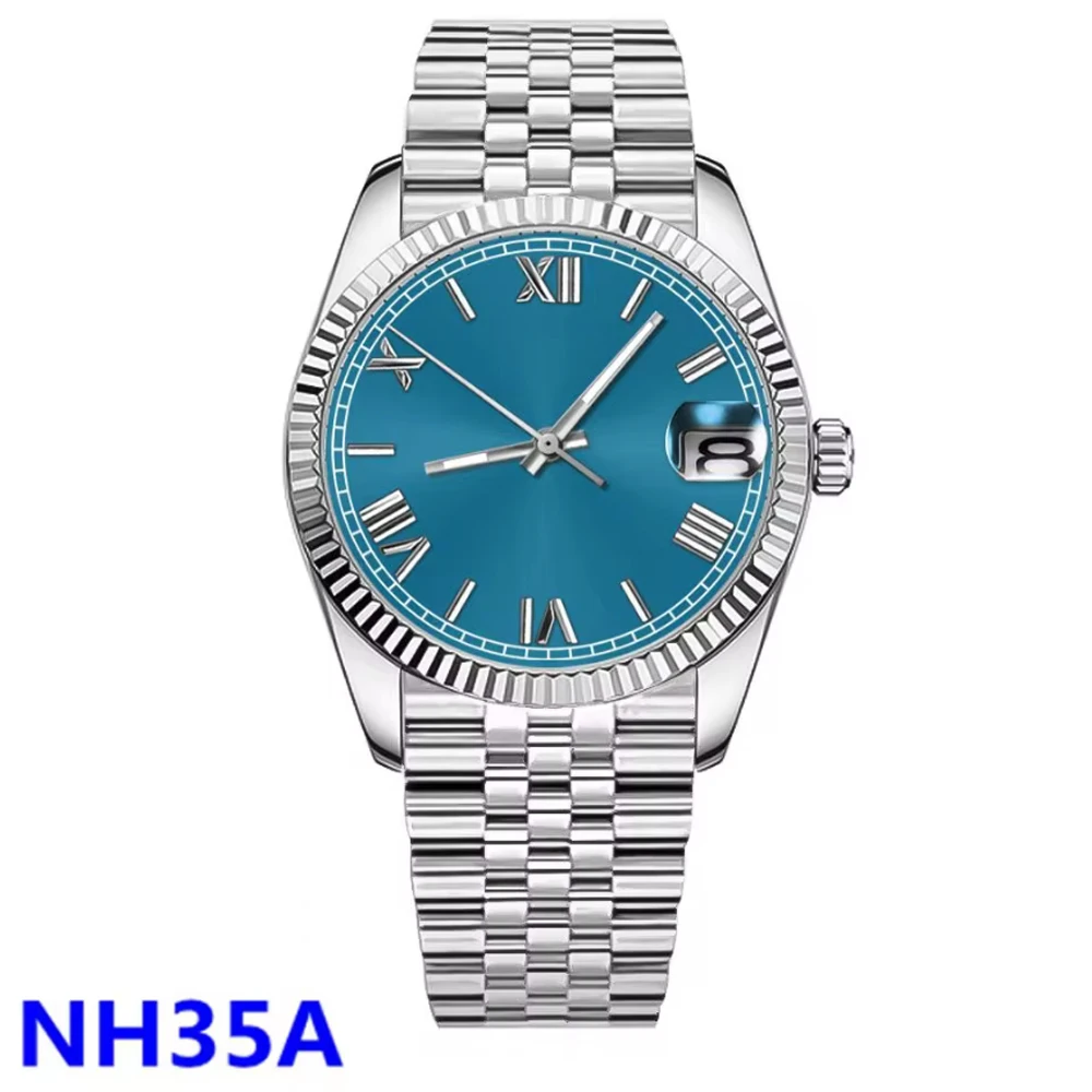 

Luxury Sterile Men's NH35 Automatic Mechanical Watch Sapphire 36mm/39mm 100M Diving Watch Jubilee Band Reloj Hombre