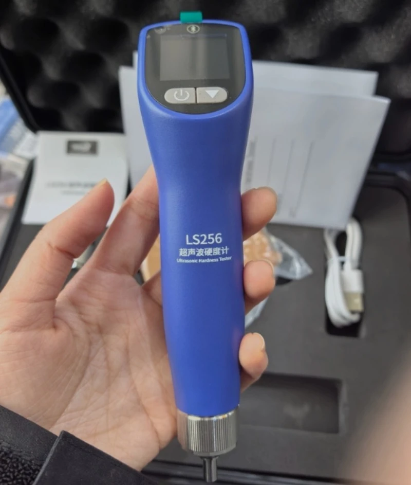 LS256 Integrated Ultrasonic Hardness Tester, Dual Probe Bluetooth UCI Hardness Meter with HV/HB/HRC Scales