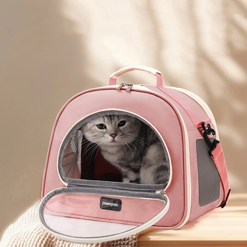

Pet Outing Portable Cat Handbag Slings Crossbody Bag Transparent Breathable Pet Cat Carrier Backpack Travel Bag Pet Supplies