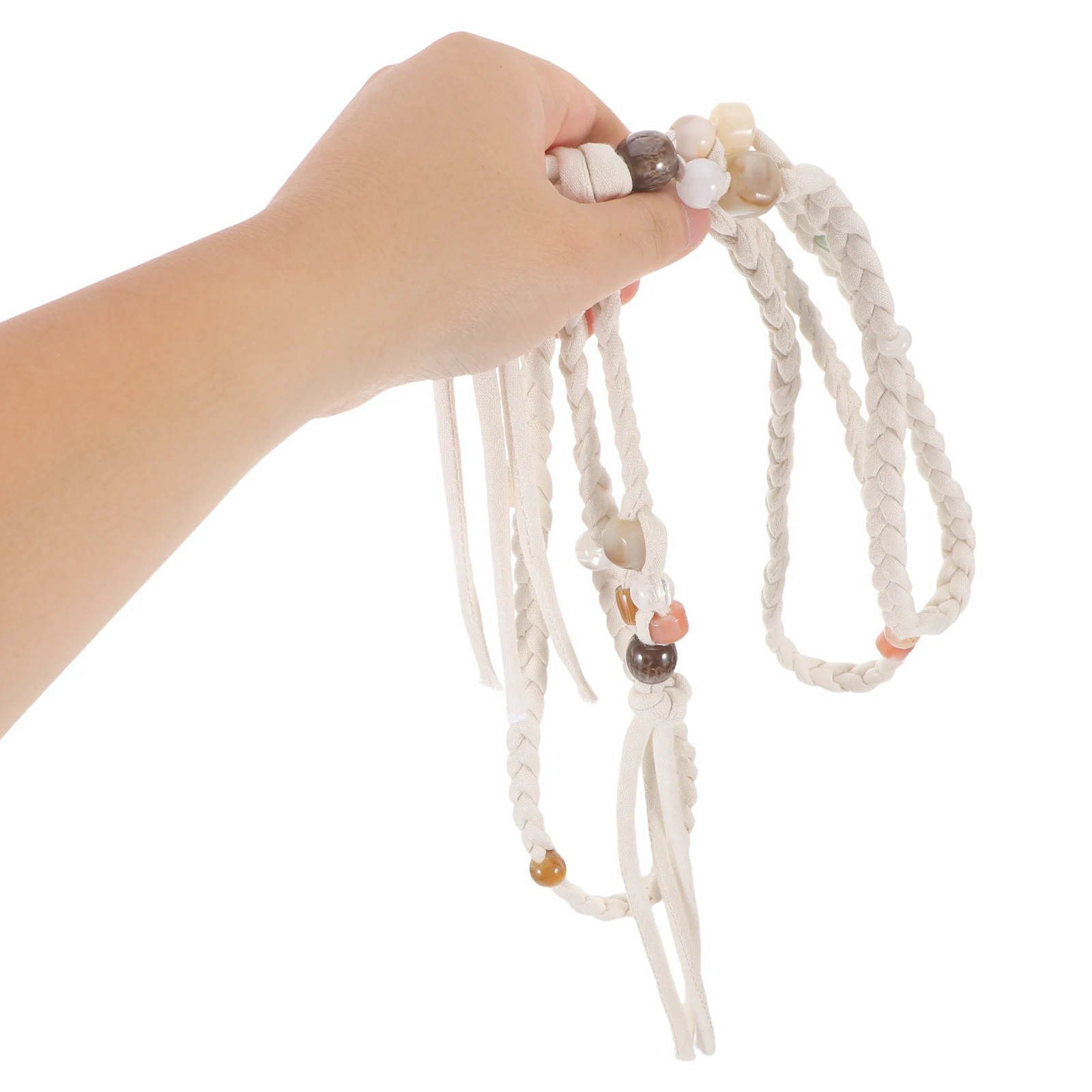 

Handmade Cotton Rope Belt Ethnic Waistband Boho Bohemian Style Women Fashion for Braided Woven