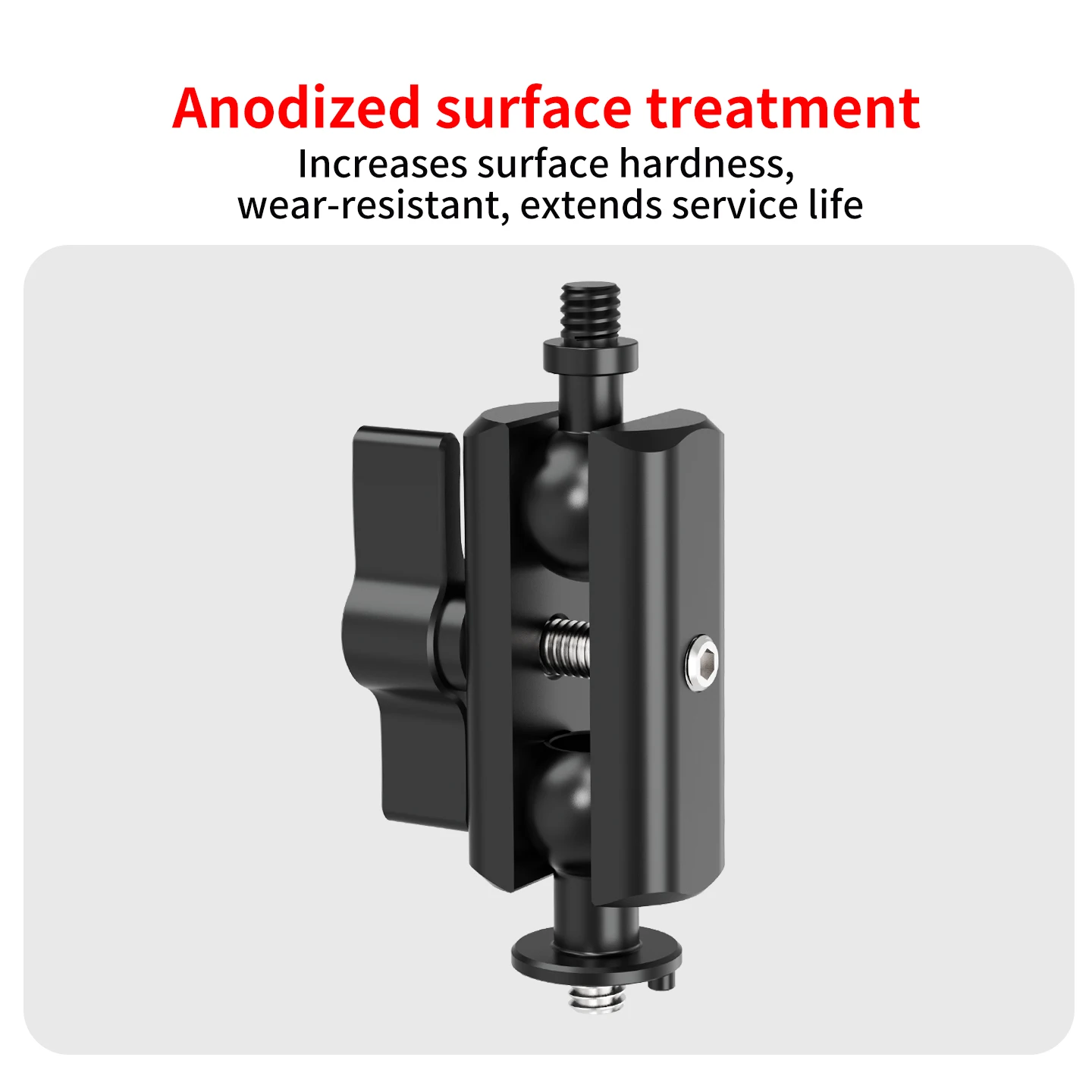 Funktionaler 17mm Kugelkopf Magic Arm Doppelkugelkopf 1/4 Zoll Schraube ARRI für DJI GoPro Insta360 Action-Kamera Handy-Verlängerungshalterung – Detail 10