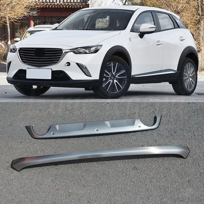 

High quality Stainless steel front and rear Bumper Protector Skid Plate cover fit for Mazda CX-3 cx3 2017-2019 Car styling