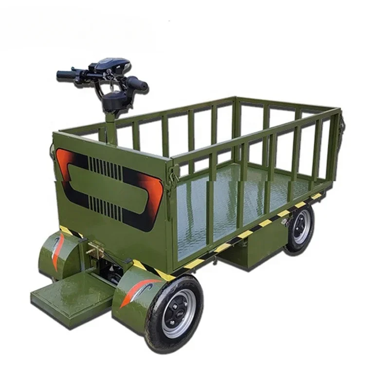 

Hot sale stainless steel trolleys 800kg heavy duty platform transport carts warehouse logistic garden electric cargo carts