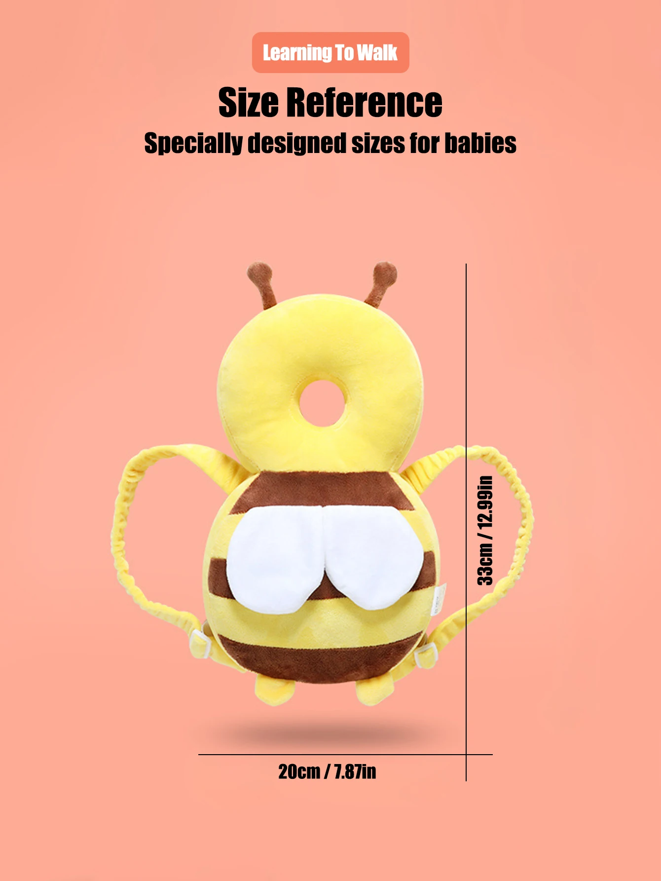 وسادة حماية رأس الطفل من Little Bee - قبعة مسامية مضادة للسقوط مناسبة لحماية رأس الأطفال الصغار، هدية عيد الميلاد #2