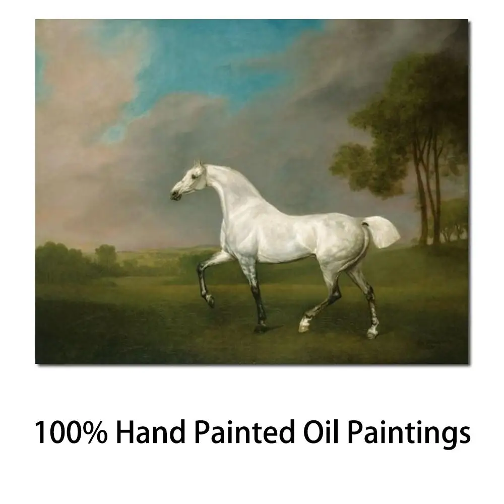 

Classic Paintings A Grey Horse George Stubbs Art Reproduction High Quality Hand Painted