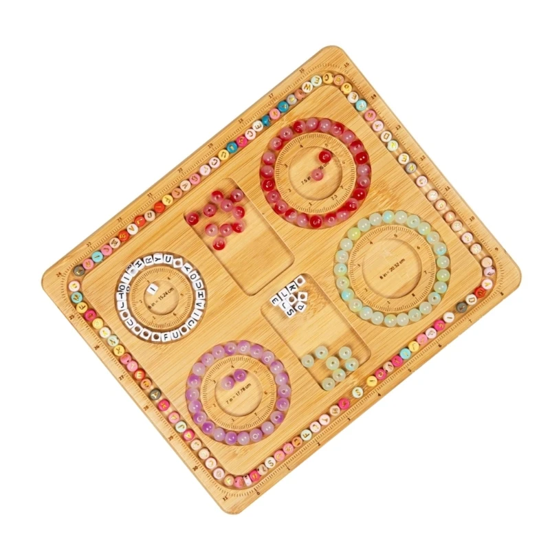 Adjustable Bead Plate DIY Bracelet Necklace Beading Organizers Tray for Crafters