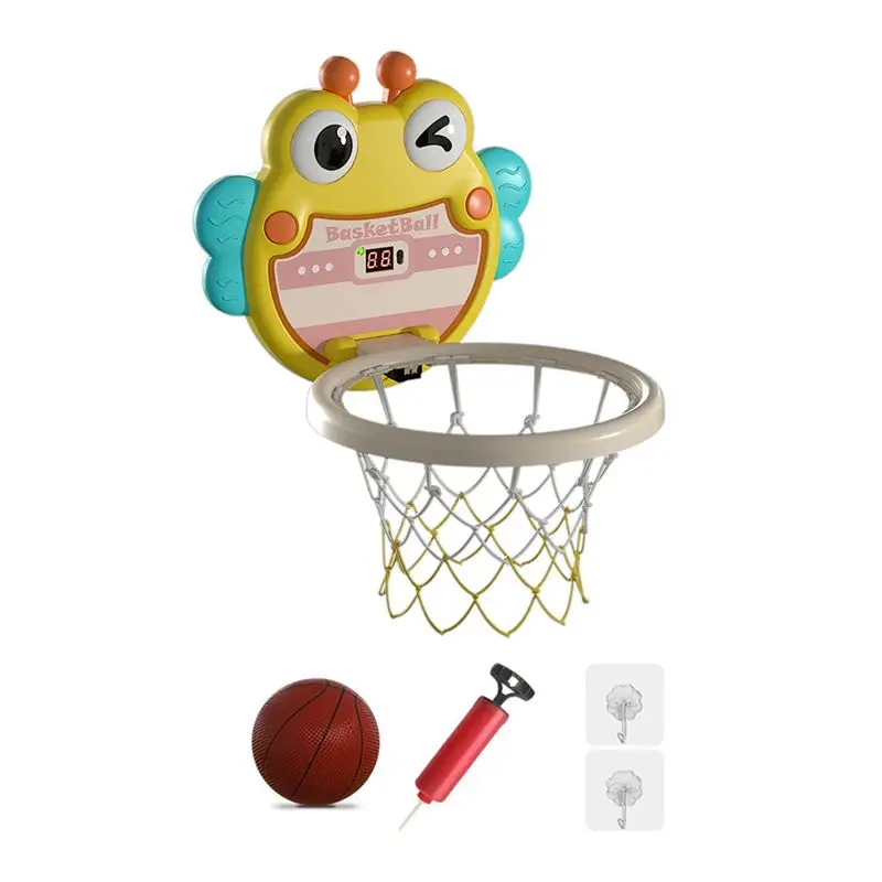 

*ABKM Electronic Scorer Basketball Hoop for Kids,Mini Basketball Hoop Indoor with Balls Inflator for Indoor Outdoor Door Wall