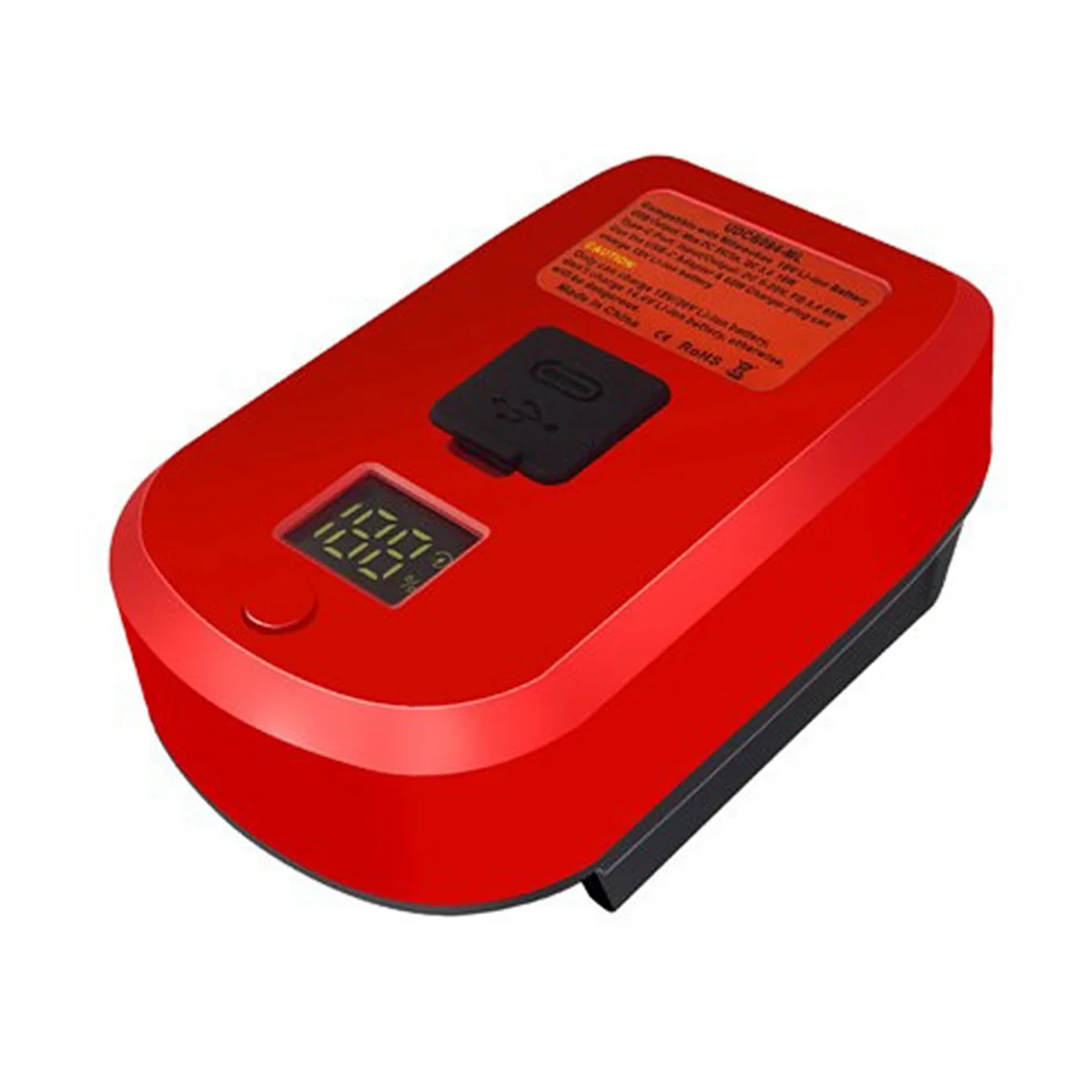 Cargador adaptador de A57G-65W para batería de iones de litio Milwaukee de 18V con puerto tipo C y puerto USB convertidor adaptador de carga USB inverso