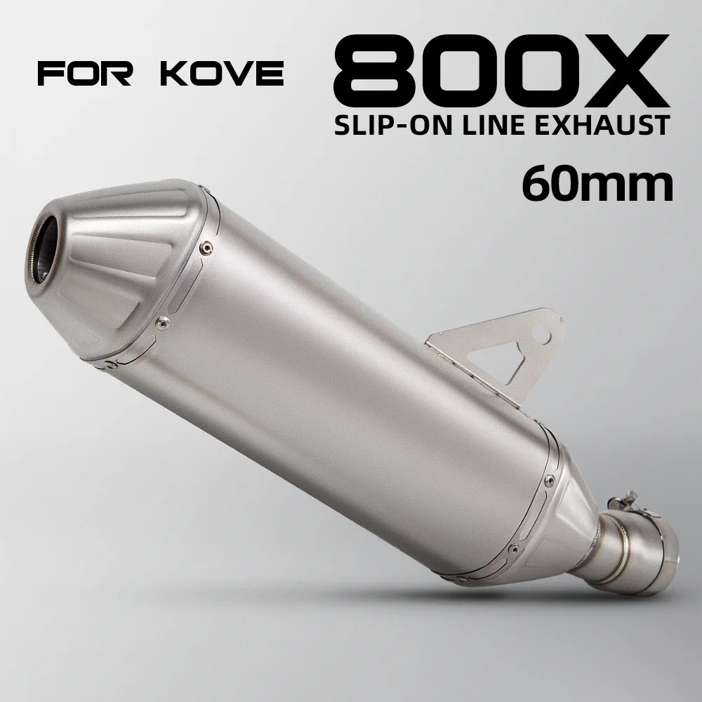 

800X Pro exhaust tailpipe For KOVE 800X Pro 800 X rally adventure motorcycle exhaust Slip on line muffler with DB Killer