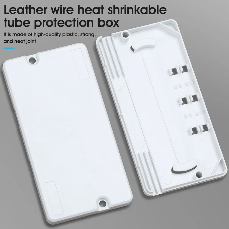 10pcs Drop Cable Protection Box Optical Fiber Protection Box Heat Shrink Tubing To Protect Fiber Splice Tray 2 Into 2 Out