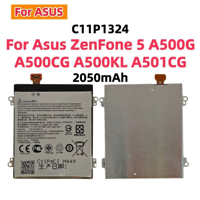 

Brand-New Battery C11P1324 2050mAh For ASUS ZenFone 5 A500G Z5 T00J ZENFONE5 A500CG A500KL A501CG Phone Battery + Tools