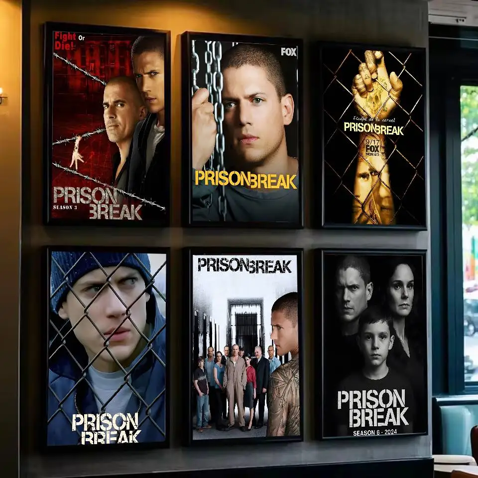 HighDefinition P-Prison B-Break Classic TV Poster Art With Prints Home Bedroom Living Room Decoration Gift