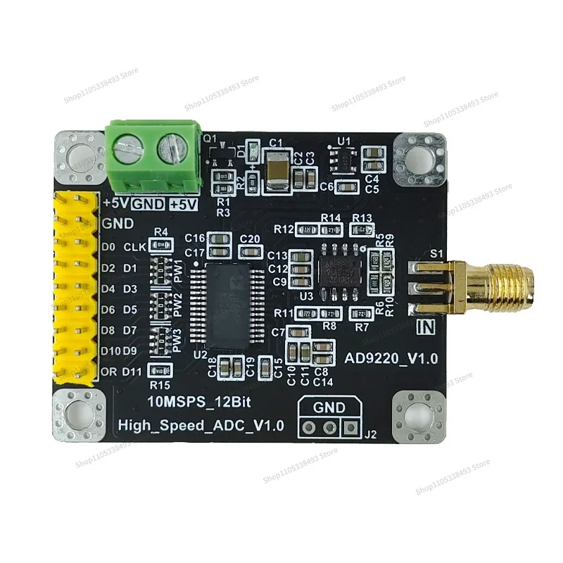 For AD9220 Module 12-bit High-speed ADC Data Collection Analog-to-digital Converter Module 10MSPS Sampling Rate