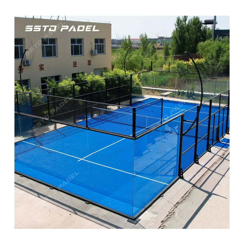 Newly Upgraded SSTD Padre Outdoor Super Panoramic Paddle Court Custom Factory Camkade Padre Luxury Tennis Court Padre Court