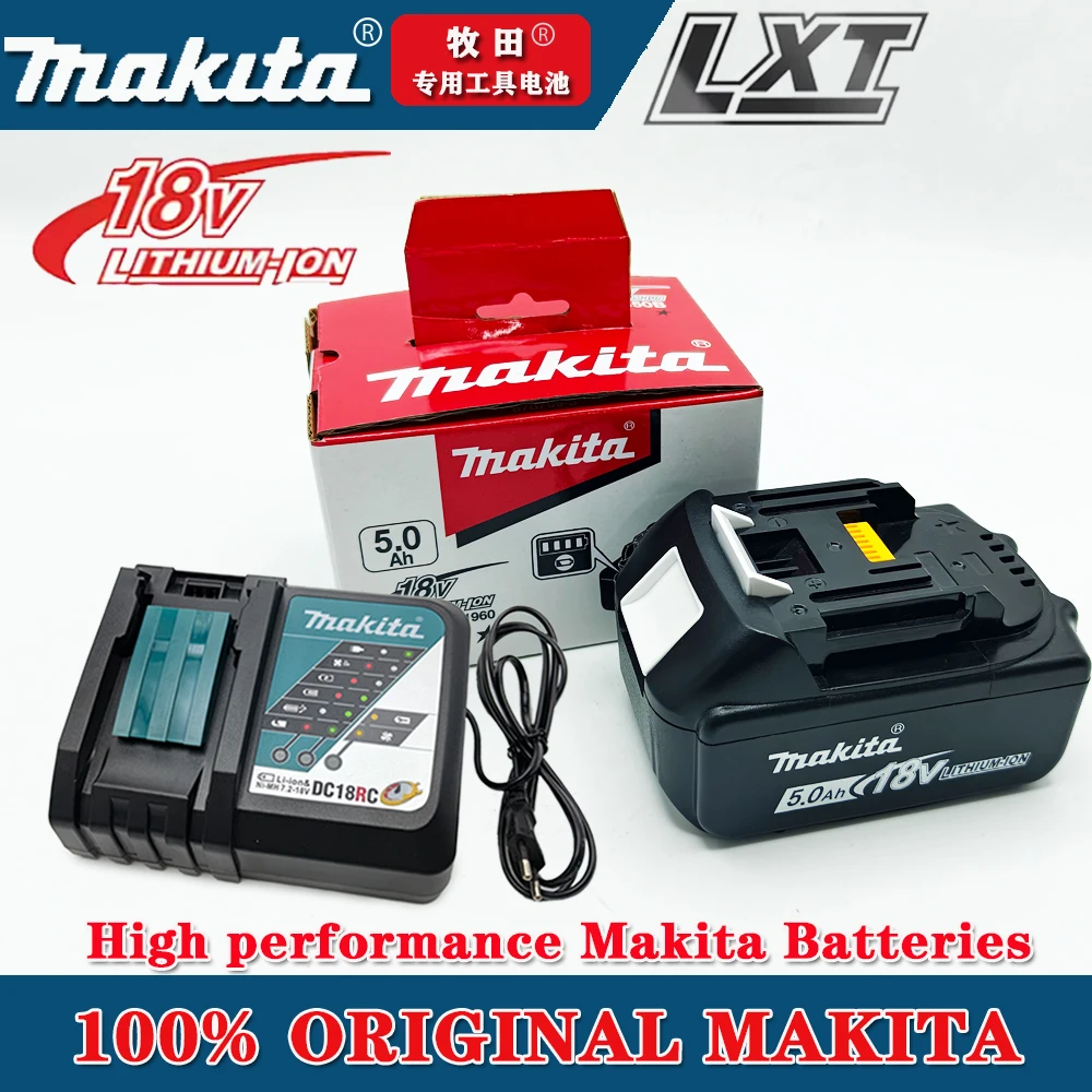 

Makita 18V 5.0AH battery 18650 rechargeable lithium-ion battery, replaceable Makita BL1830 BL1860B