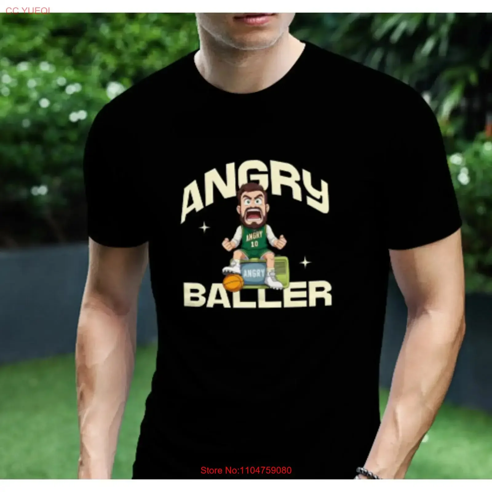 ANGRY BALLER BASKETBALL T Shirt Size S 5XL vintage Washed Comfortable Versatile Stretched streetwear Top For Everyday Wear