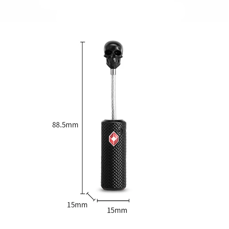Креативный металлический замок для багажа с черепом TSA, таможенный Неразрушающий замок для контроля безопасности багажа, Дорожный чемодан, рюкзак, навесной замок