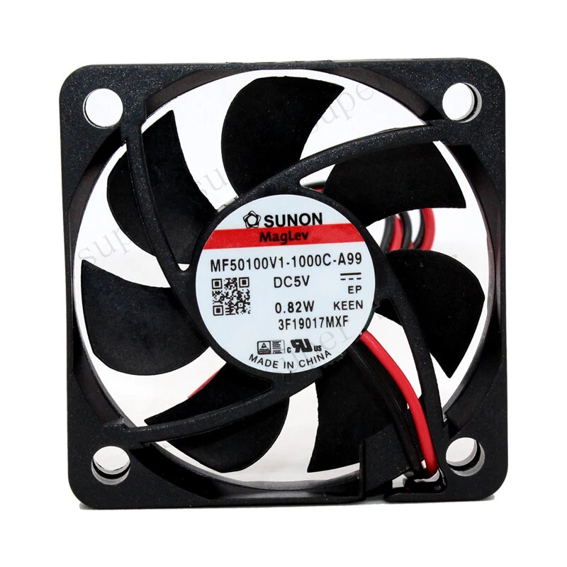S+    SUNON MF50100V1-1000C-A99 5010 5V 0.82W 5CM 2-wire Ball Bearing Ultra-quiet Fan