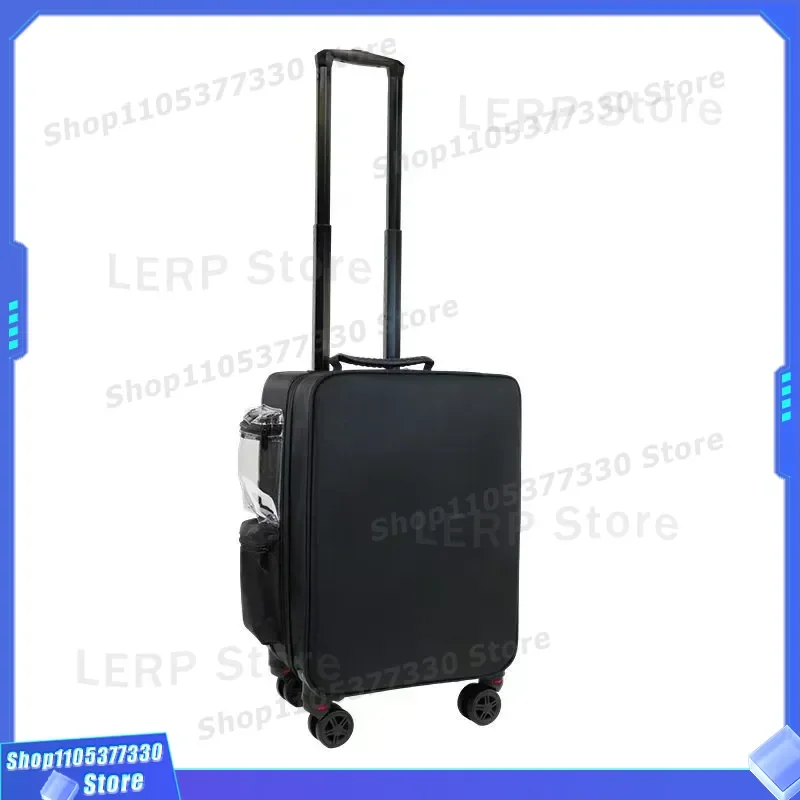 Professional Rolling Cosmetic Trolley Case Multifunctional Storage Box for Nail Art Eyelash Tools Portable Beauty Organizer