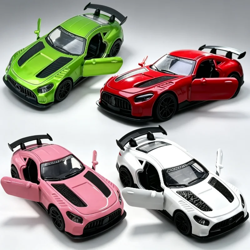 1:43 Scale Alloy Sports Car Model, Return Force Alloy Toy Car, Car Door Can Open Racing Car, Suitable for Gift Collection