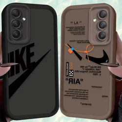 Funda de teléfono con etiquetas de arte deportivo, cubierta de silicona suave para Samsung Galaxy S24, S23, S22, S21 Ultra Plus FE, A54, A34, A14, A73, A53, A33, 5G