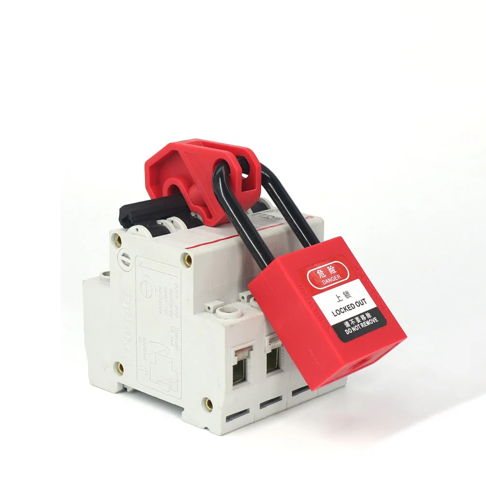 Quality Circuit Breaker Lock Kit Electrical Safety Lockout Miniature Air Switch Breaker Lockout for Power Isolation Pinout