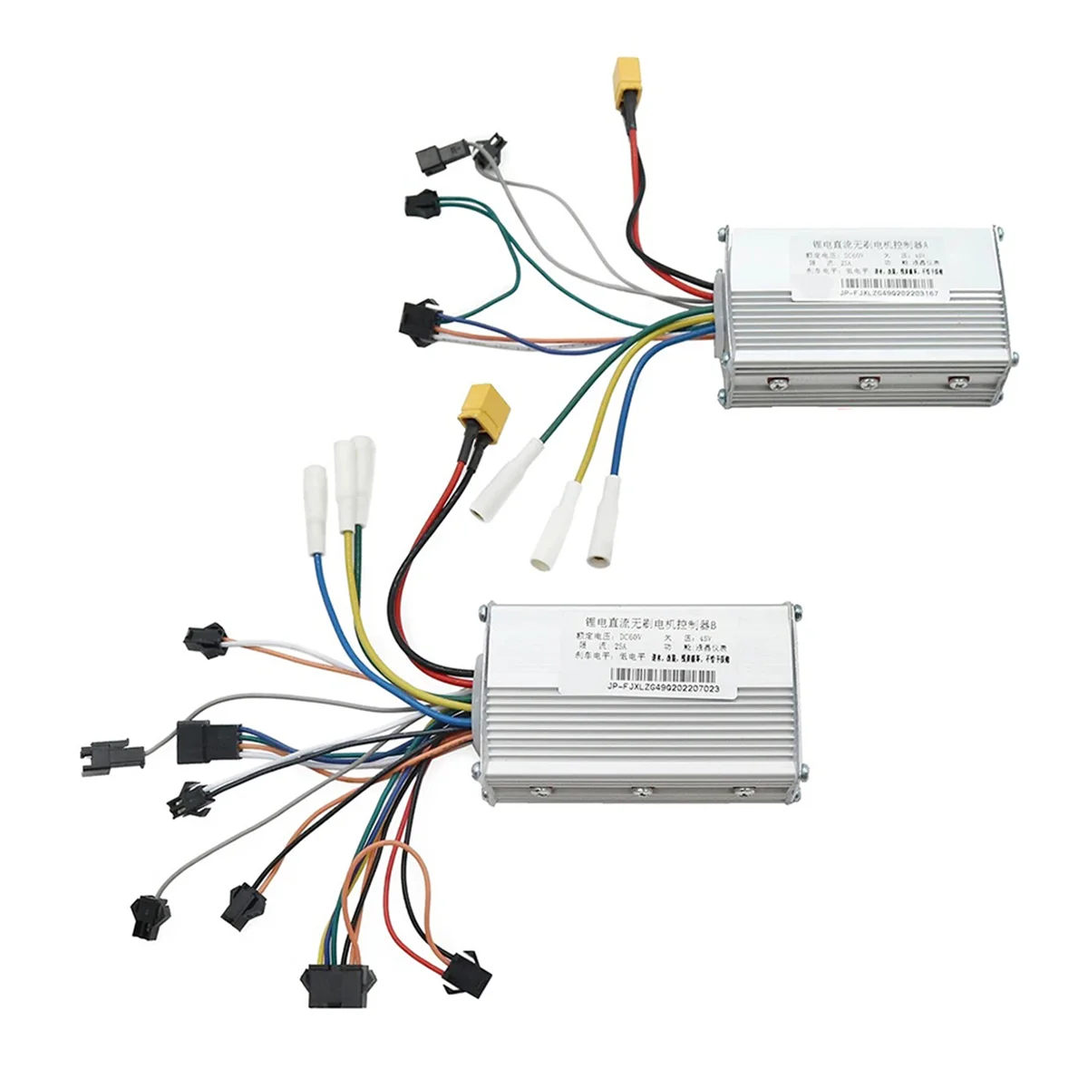 For JP 60V 25A DC Brushless Controller Dual Motor for Electric Scooter E Bike Brushless Controller