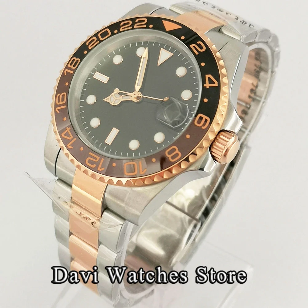 

New Luxury Men Mechanical Wristwatch NH34 Mens Watches Sapphire Glass 100m Waterproof Watch Relogio Masculino