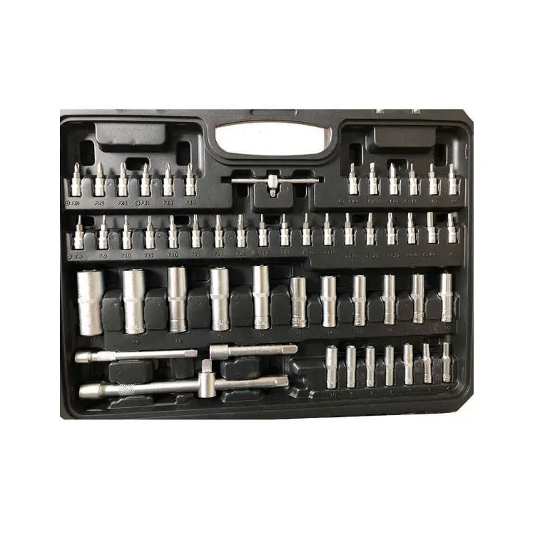 172 pcs Socket Set 1/2 1/4 3/8 Drive Spanners Ratchets Hand Tool Kit