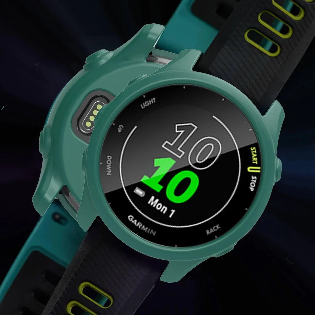 Soft Silicone Protective Case For Garmin Forerunner 255 265 Protector Shell Frame Bumper Cover image 2