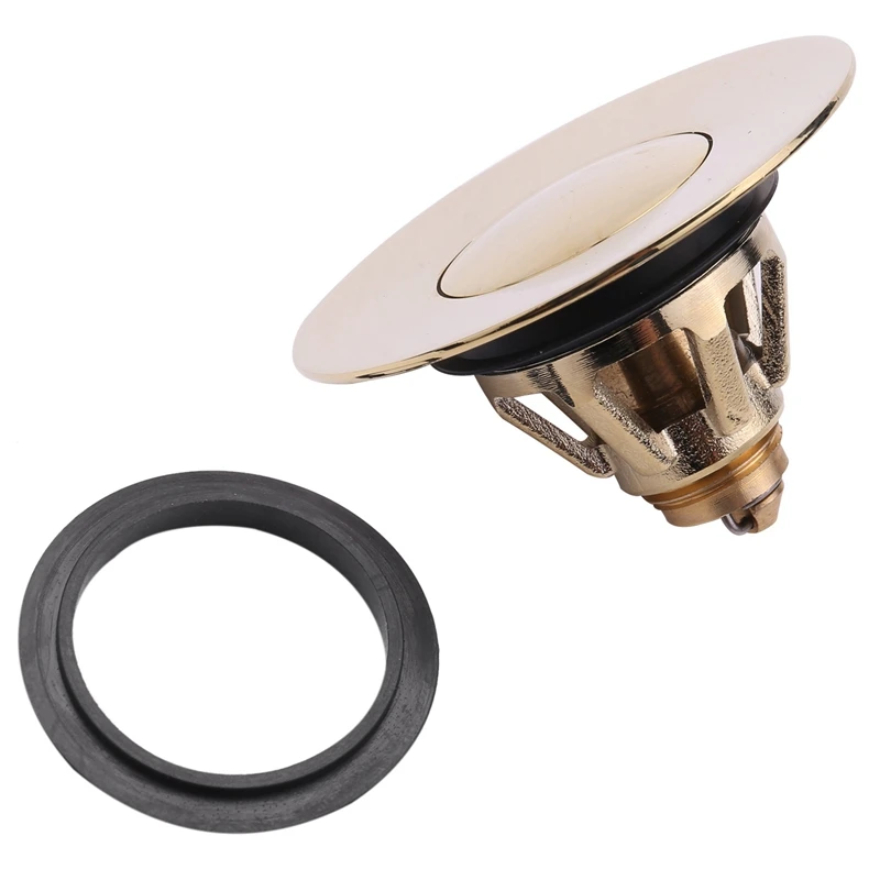 Drain Fitting Washbasin, Universal -Up Valve Plug, Sink, Brass Anti-Clogging Strainer, Sink Plug, Sink Drain