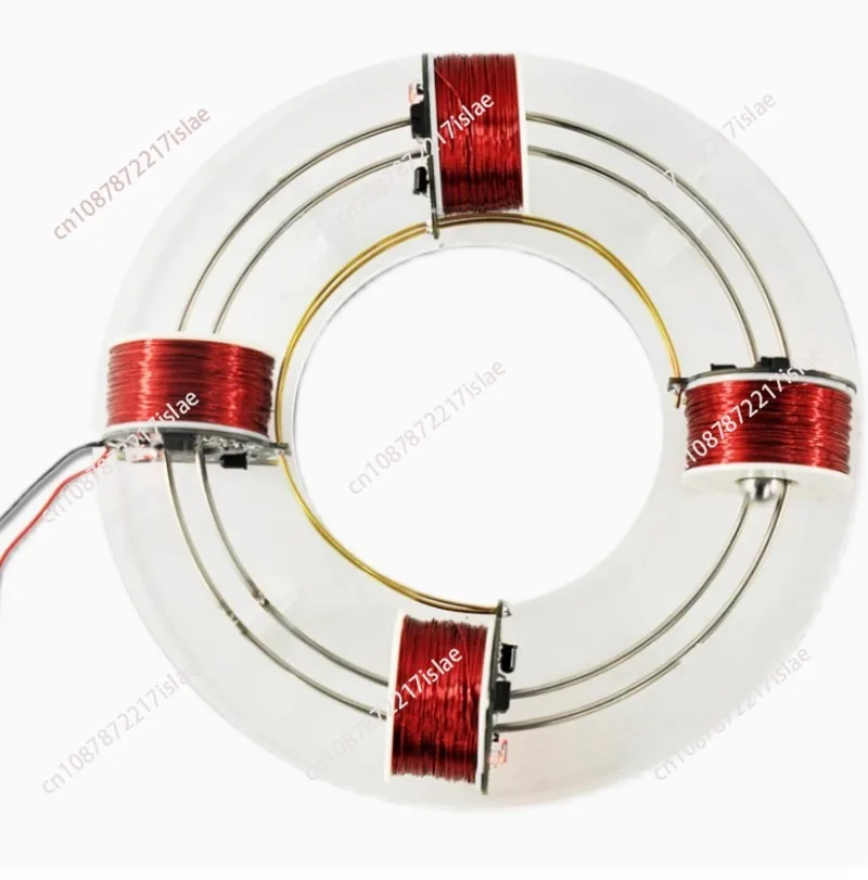 Electromagnetic Cyclotron DIY Four Coils Circular Accelerator Scientific Experiment Equipment Physics Teaching Aids Model