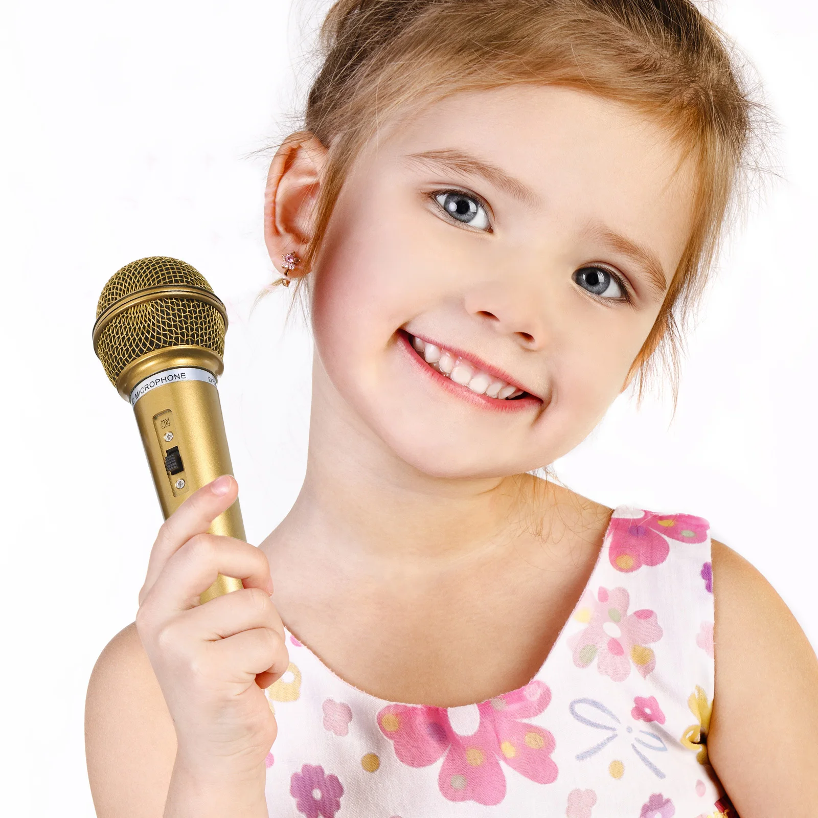 

2pcs Mini Simulation Microphone For Kids Lightweight Plastic Pretend Play Handheld Mic Realistic Stage Prop For Halloween