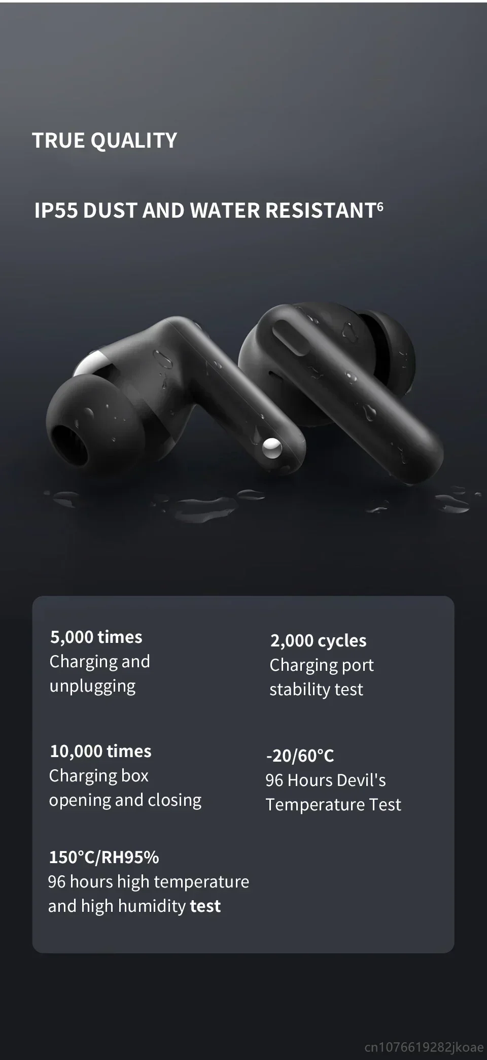 realme Buds T310-Kopfhörer, 46 dB, aktive Geräuschunterdrückung, kabellose HiFi-Kopfhörer, Bluetooth 5.4, Spiel-Musik-Headset, lange Standby-Zeit – Detail 21