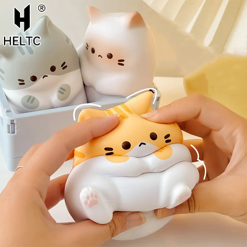 New Cat Stress Relief PU Slow Rising Squeeze Antistress Ball Cartoon Table Ornaments Stress Reliever Toys