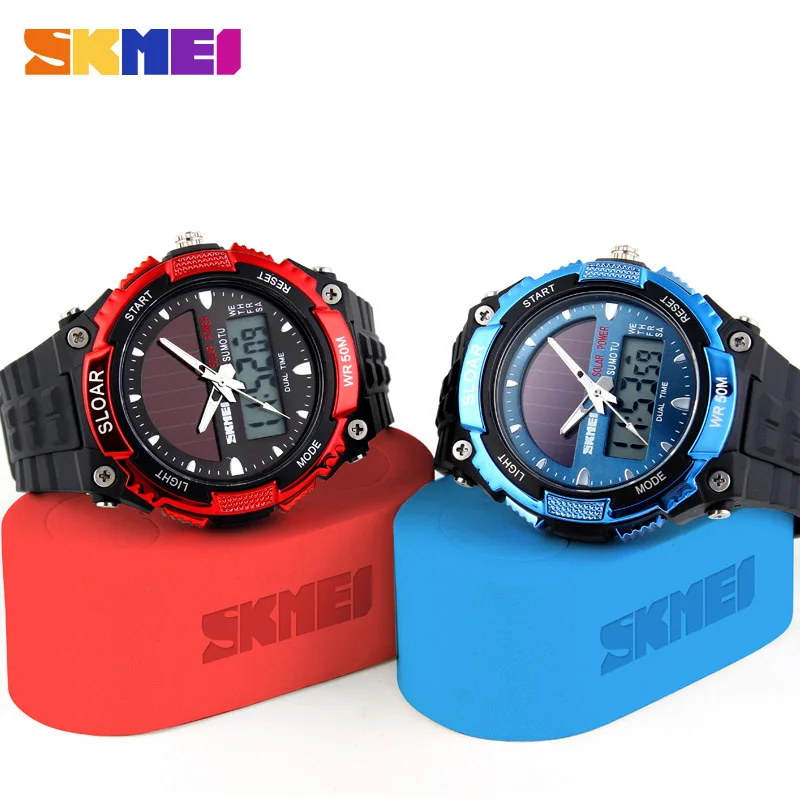 Skmei Men\'s Fashion Solar Watch Waterproof Electronic Watch Outdoor Sports Men\'s Watch Student Watch 1049