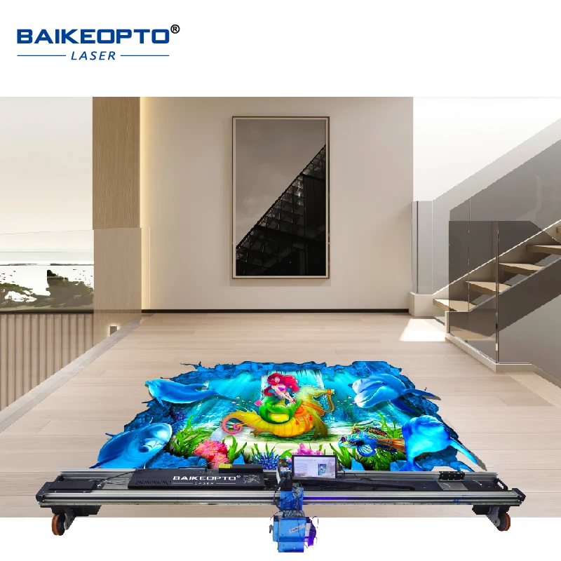 BK-UV32F Top-selling New Wall Printer UV Ink Double H16 Print Head 32m² Per Hour Painting  2880dpi Resolution BK-UV32F