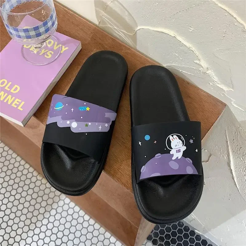 Japanese Cartoon Cute Female Summer Slippers Indoor Home Fashion Soft Bottom Slip Wear-resistant Lightweight Slippers