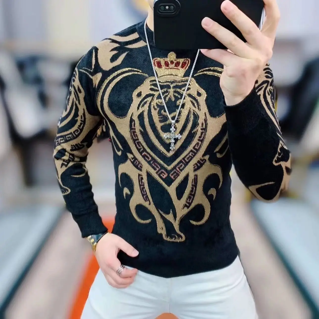 Men New Half Turtleneck Versatile Bottoming Shirt Trendy Comfortable and Warm T-shirt