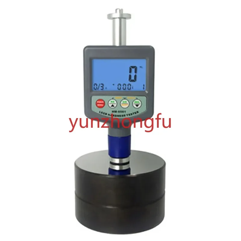 HM6561 Rebound Leeb Hardness Tester Meter Gauge 200~900 HLD Portable Metal   Hardometer with LCD Screen Iron Block