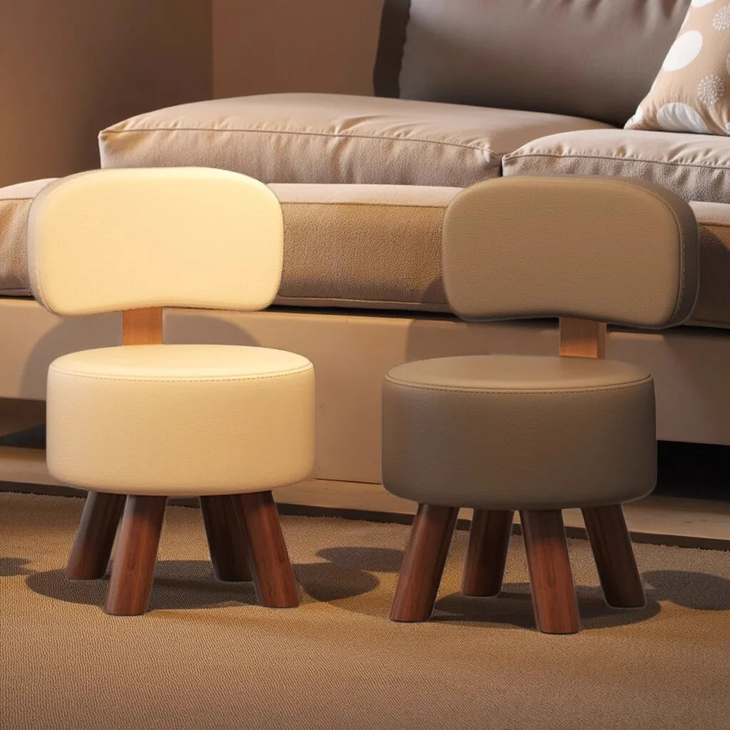 

Ножки из цельного дерева, спинка, небольшой табурет, небольшой стул в гостиной, прочный диван, мягкая сумка, табурет для сидения, маленькая скамейка