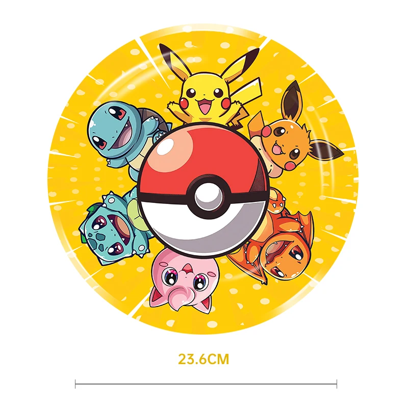 Pokemon Geburtstag Party Einweg Party Platten Pikachu Thema Tischdecke Charakter Ballon Geburtstag Dekoration Baby Dusche Suppli