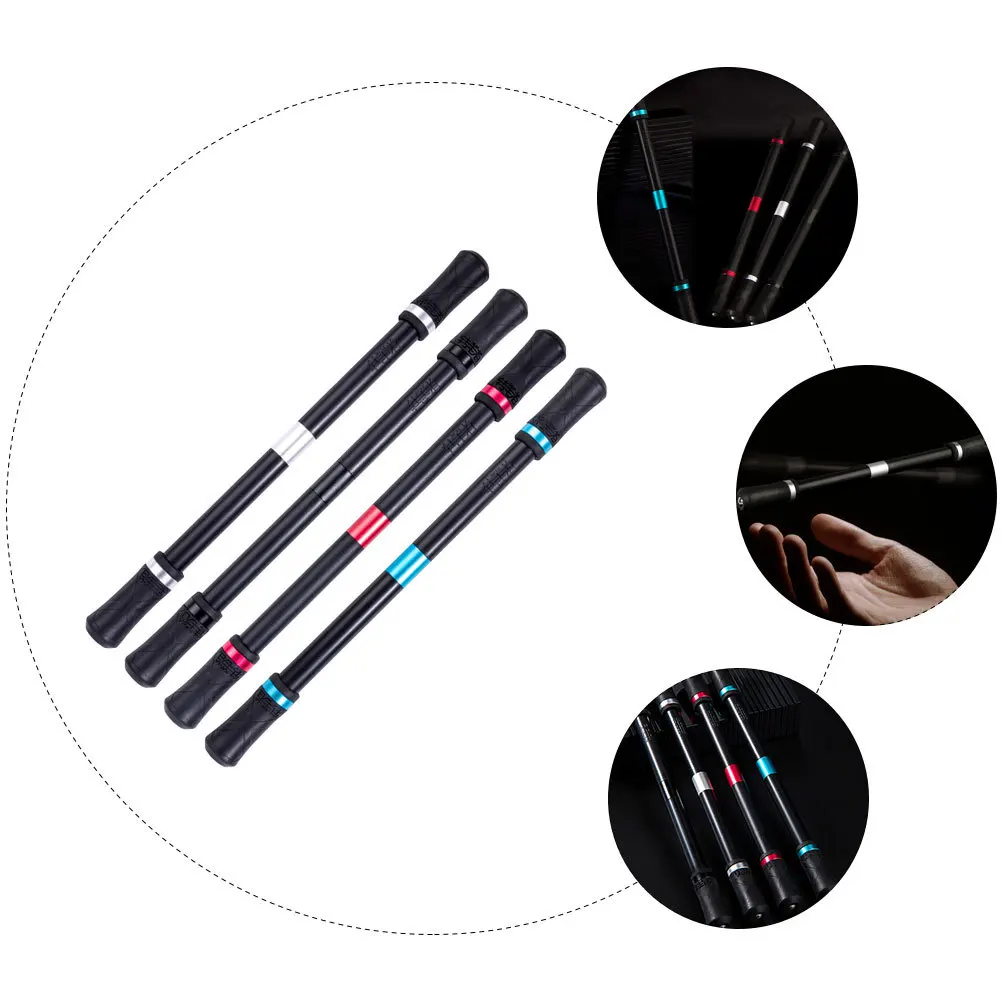 

4Pcs Rolling Finger Pens Fidget Rotatable Stress Relief Pens for Students School Finger Exercise Fidget Pen Rotating Pen