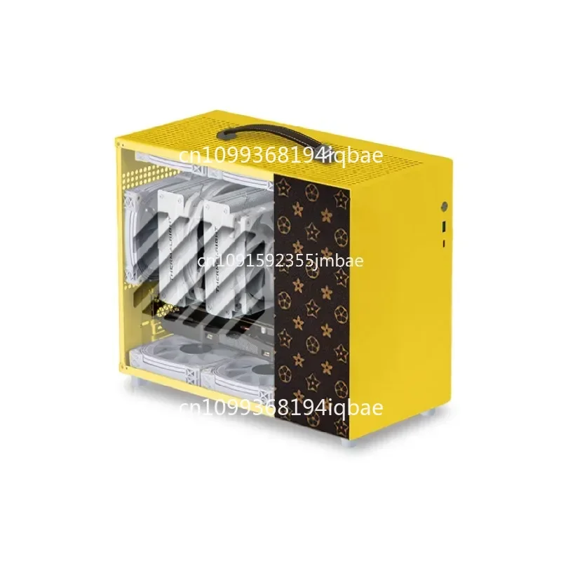 

MINI Portable Small Chassis, Mini Portable M-ATX/ITX Desktop Water-cooled Air-cooled Side Transparent Version In Stock