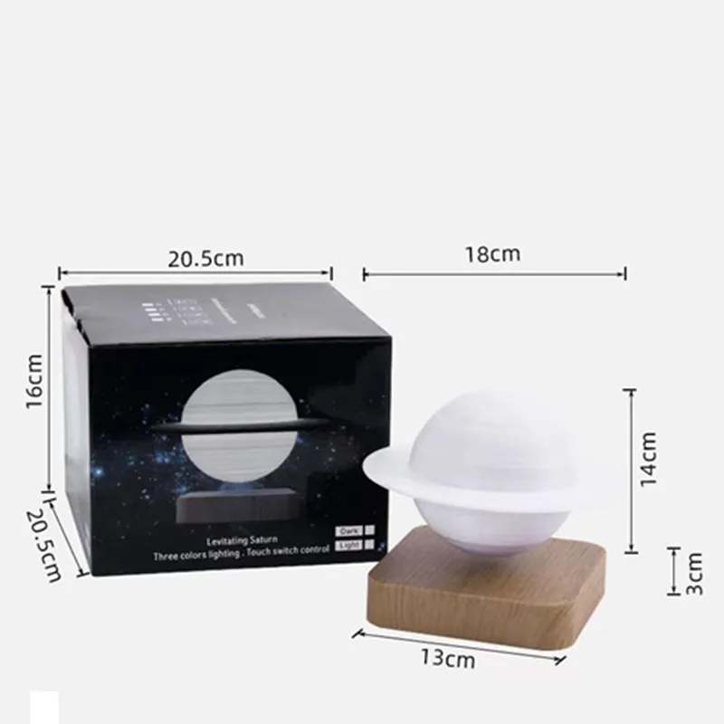 Night Light Touch Rotating Led Luna Floating 3D Magnetic Levitation Moon Lamp Printing Of Levitation Home Decoration Bedroom