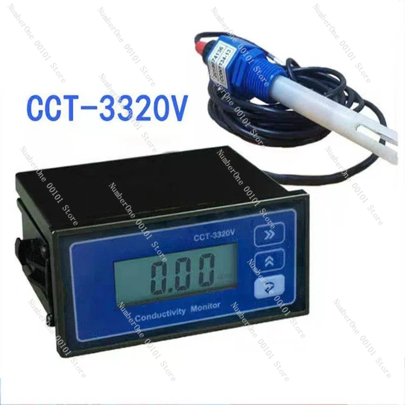 CCT-3320V Conductivity Meter with Probe, New Model for Water Quality Monitor CM-230 Replacement, Industrial Panel Instrument