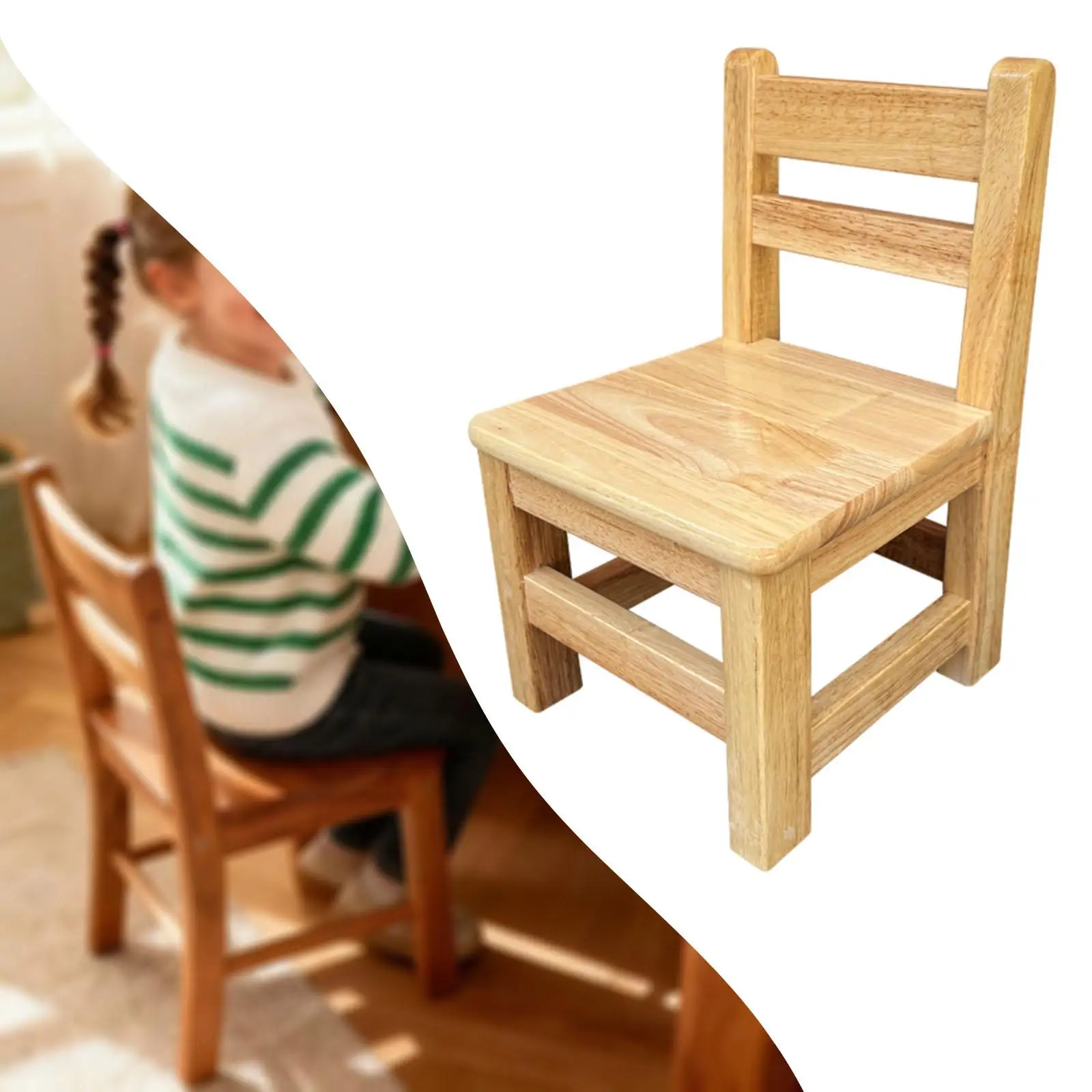 Kids Backrest Stool Chair Low for seat Ergonomic Design Armchair Sturdy Furniture for Kindergarten Playroom Hotels