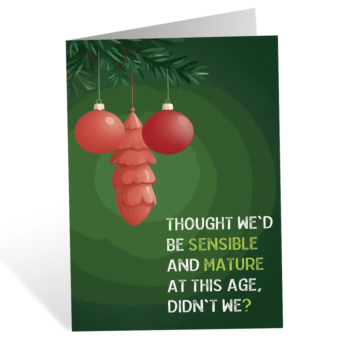 1pc Hilarious Christmas Cards with Envelope,Holiday Gift Cards for Family,Friends,Husband,Funny Christmas Greeting Card for Him