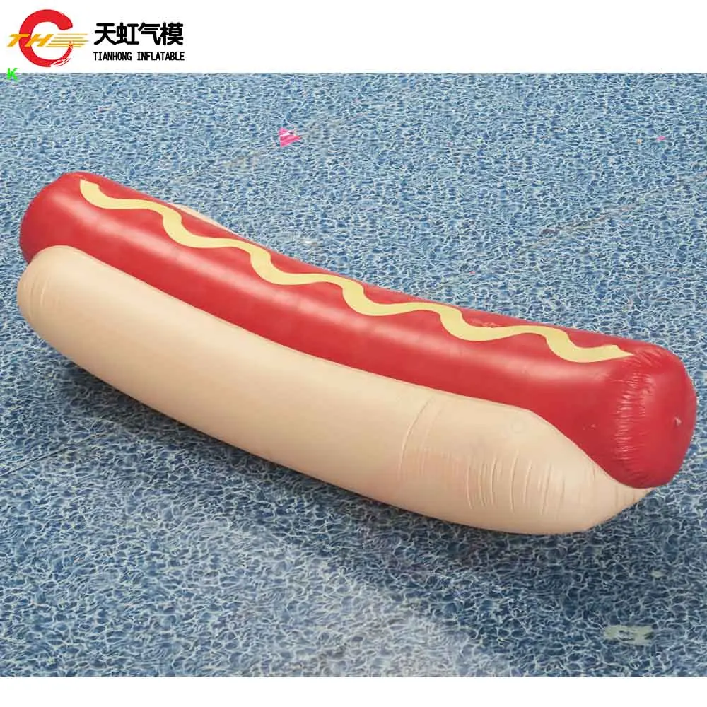 Fast Shipping Giant Inflatable Hot Dog Model Air Blow Up Hamburger Hot-Dog Replica Ground Balloon for Decoration